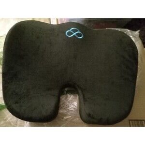 Everlasting Comfort Memory Foam Seat Cushion Ergonomic U-Shaped Design, Black